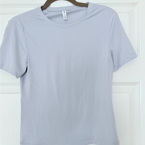New SPANX Light Gray Short Sleeve Tee